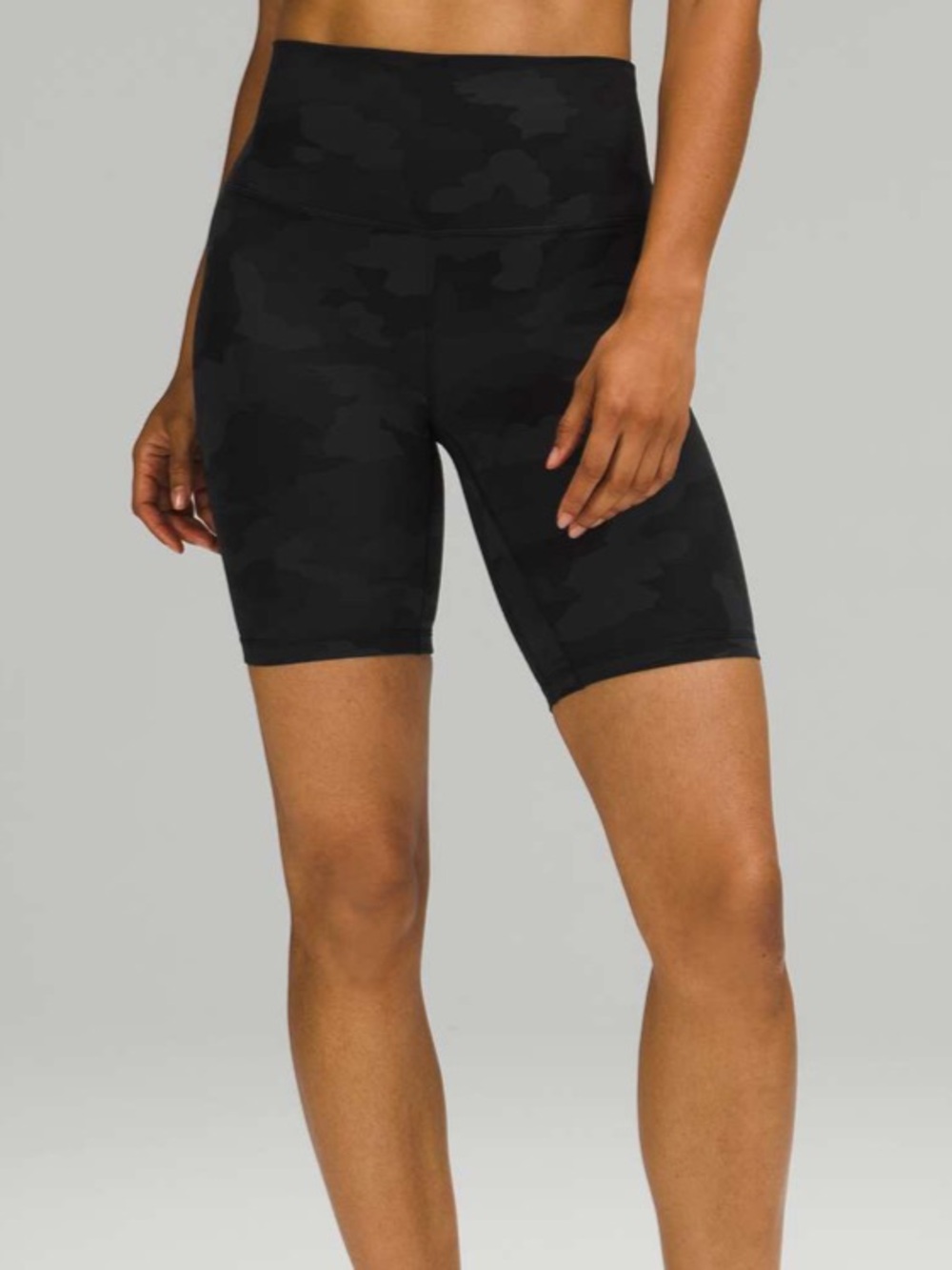 Lululemon Align Short 8" Heritage 365 Camo Deep Coal Multi Size 4